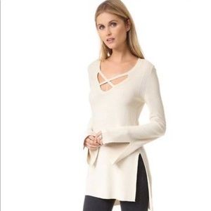 FREE PEOPLE CRISS CROSS TUNIC w/ BELL SLEEVES